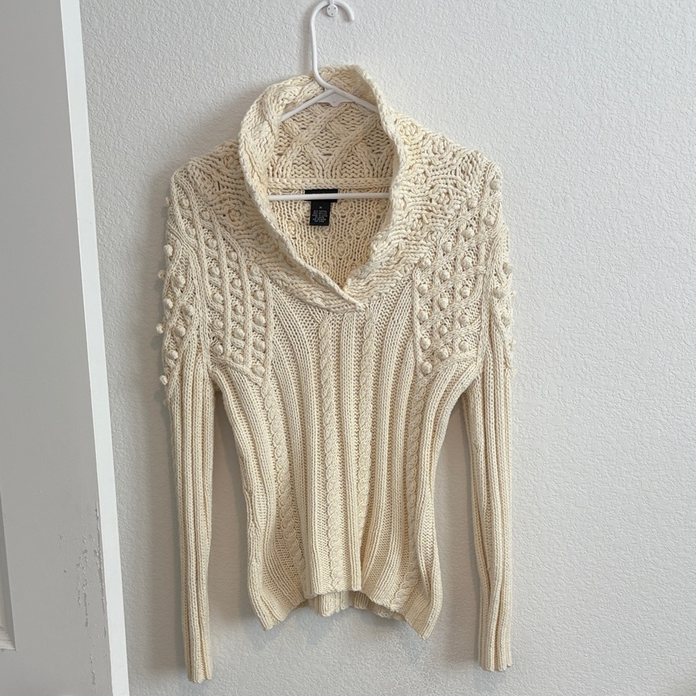 EVIE Ivory Cowl Neck Sweater